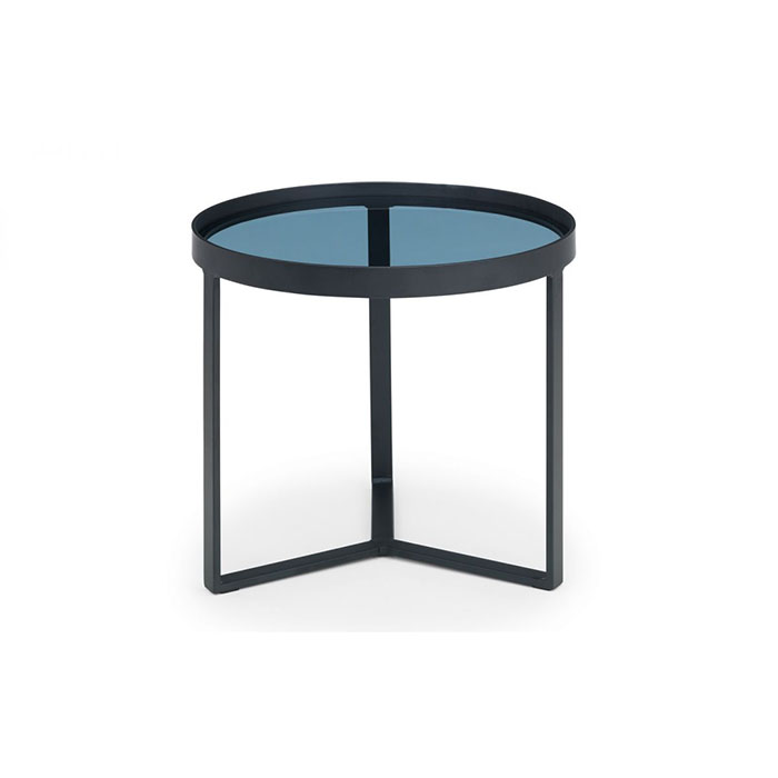 Loft Lamp Table Smoked Glass - Click Image to Close